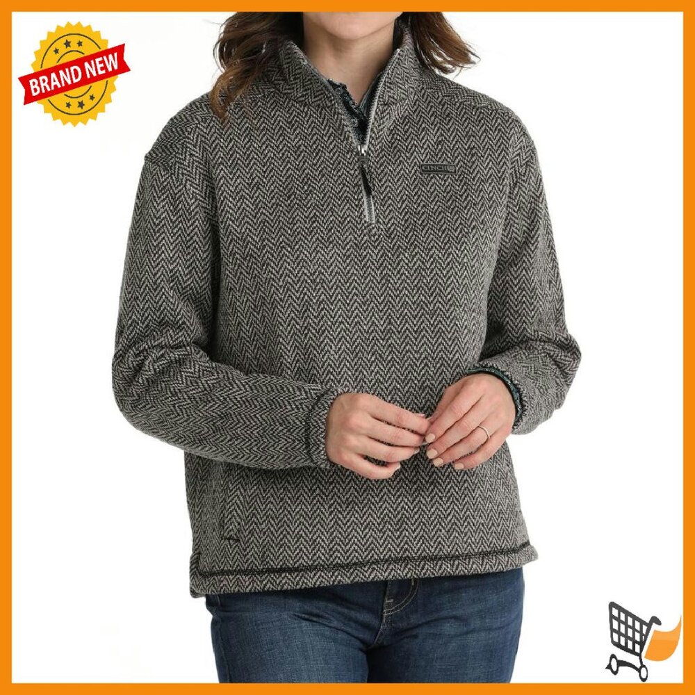 Long Sleeve Quarter Zip Pullover Sweater With Pockets Xxl